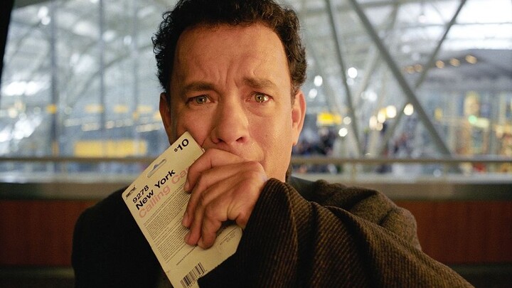 In "The Terminal of Happiness", the man lost his nationality as soon as he got off the plane and was