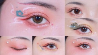 Trang điểm mắt, vẽ chu sa cổ trang Trung| Chinese ancient eyes makeup- Nhã Di Các.