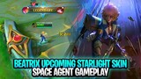 Beatrix Upcoming New Starlight Skin Space Agent Gameplay | Mobile Legends: Bang Bang