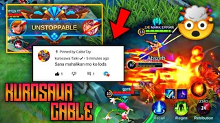 KUROSAWA TAIKI NAG COMMENT!!!  AGRESSIVE CABLES WITH TOBI OFFICIAL ON RANK GAME!!! | Mobile Legends