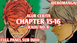 Alur Cerita KAIJU NO. 8 Chapter 15,16 - LENO DAN IHARU VERSUS KAIJU HUMANOID KEPALA PIRING