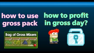 Growtopia How to use gross pack (how to profit?)