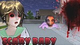 ESCAPING SCARY BABY 🍼🧟‍♀️ - Sakura School Simulator Horror 😱👻