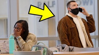 AWKWARD PHONE CALLS IN THE LIBRARY PRANK!!