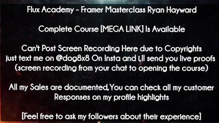 Flux Academy course - Framer Masterclass Ryan Hayward download