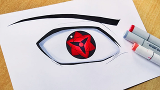 How To Draw Sasukes Eternal Mangekyou Sharingan - การสอนทีละขั้นตอน นารูโตะ