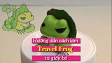 Hướng dẫn cách làm Travel Frog từ giấy bỏ