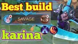 Karina best build [ best emblem set-up ] MLBB