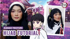 【 Hijab Cosplay 】 Tutorial Hijab Kanao Tsuyuri Demon Slayer「by Sunshymoon」