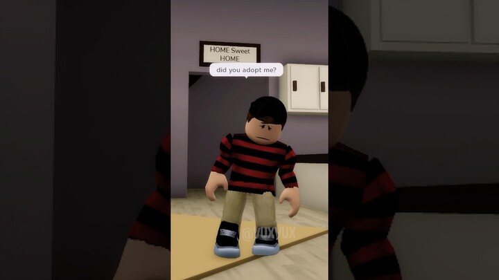 Dinker asks his Parents if they Adopted him 🤔 #brookhaven #roblox