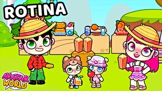 ROTINA FESTA JUNINA EM FAMÍLIA NO AVATAR WORLD!!