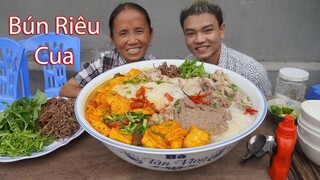 Bà Tân Vlog - Làm Bát Bún Riêu Cua Đồng Siêu To Khổng Lồ