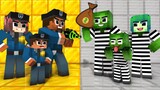Monster School :  Zombie  x Squid Game Doll With Police Family  - Minecraft Animation