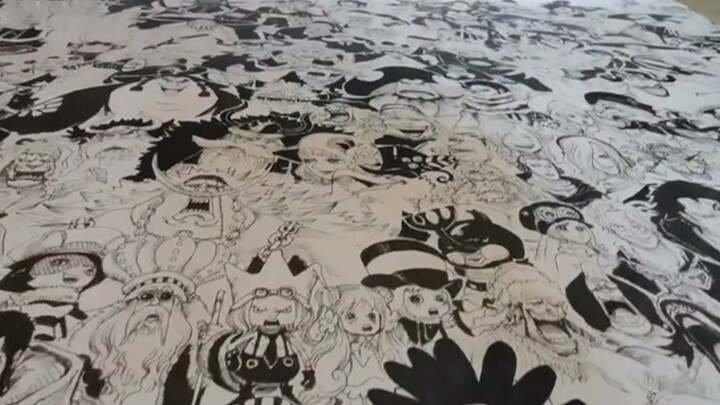 [Painting]Using 300 hours to draw all the characters in 'One Piece'