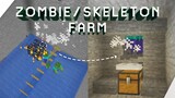 Cara Membuat Zombie/Skeleton Farm (NO REDSTONE) - Minecraft Tutorial Indonesia