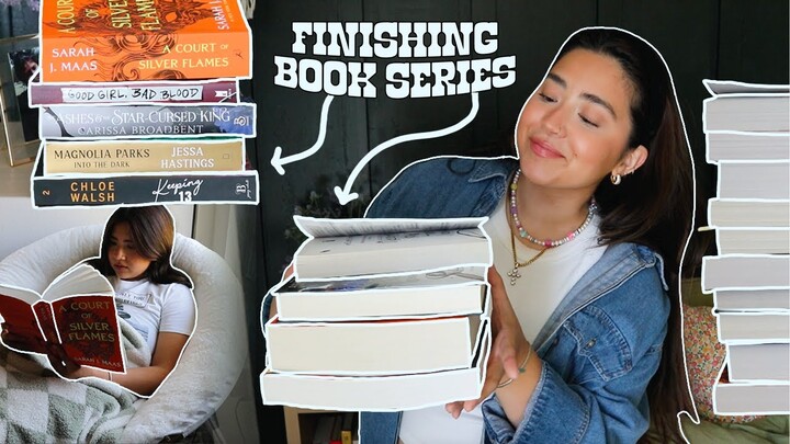 finishing series I'm in the middle of! 📖 *spoiler free reading vlog*