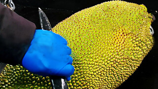 [Tantangan Mustahil] San Mao mencoba mengukir buah nangka seberat 24 kg!