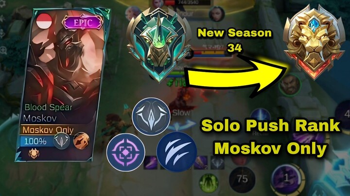 New Season! SOLO RANK || Moskov Menantang Darksystem