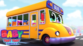 Roda Di Bus | Musik untuk anak-anak | Baby Toot Toot Indonesia | Kartun pendidikan | Video animasi