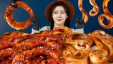 MUKBANG ASMR | Super Power💪! Grilled + Salted Sea Eel Hagfish Eat Korean Eatingshow Realsound 아라 Ara