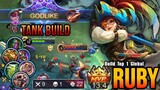 Ruby Tank Build 100% Annoying - Build Top 1 Global Ruby ~ MLBB