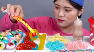 ăn Thạch nhãn cầu Mukbang #ASMR #mukbangngon