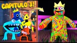 😱Yellow, Cyan, Blue, Green y Orange DESCUBREN al Nuevo Monstruo! Rainbow Friends Capítulo 3 Roblox!