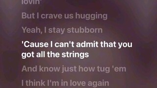 i think I'm in love again