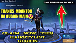 CLAIM THIS NOW HAIRSTYLIST GUSION😍| THANKS MOONTON | MLBB🔥