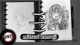 menggambar Mitsuri dengan simpel dan mudah, menggunakan teknik scrible