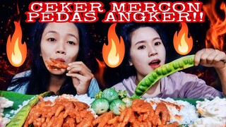 PEDAS ANGKER!!MUKBANG CEKER MERCONDES LEVEL MAMPUS+LALAPAN PETAI ENDUL 🤤