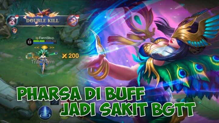 PHARSA DI BUFF JADI OP BANGETT - Mobile Legends