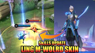 Ling M-World New Squad Skin Skills Effect & Entrance | MLBB