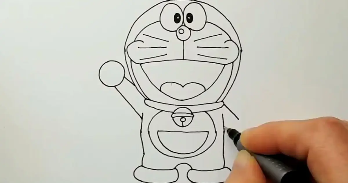 Không cần thành thạo vẽ tranh, chỉ cần một chút khéo tay, bạn sẽ có được bức tranh Doraemon tự tay vẽ. Hãy để chú mèo máy này vui mừng vì bạn đã vẽ ra nó một cách dễ dàng!