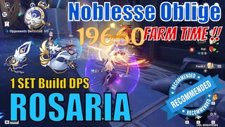 Rosaria Build - Noblesse Oblige Genshin Impact | Best Artifact for DPS