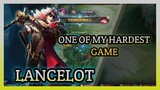 ONE OF MY HARDEST GAME LANCELOT GAMEPLAY WATCH FULL VIDEO ON MY YOUTUBE CHANNEL