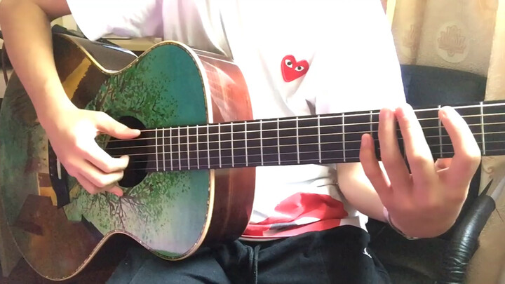 [Fingerstyle] JoJo no Kimyou na Bouken! Adaptasi dari lagu eksekusi emas "il vento d'oro"