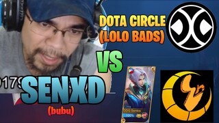 DOTA CIRCLE (BAD MAN) VS SENXD | PAG NANALO KA DIAMONDS AGAD! | ML 1V1