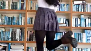 Just bored, anyway her dance is so cute