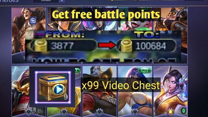 Get more Battle points in Mobile Legends (Like a BOSS)