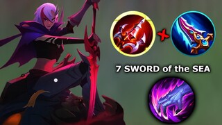 BENEDETTA with 7 SWORD OF THE SEA IS BROKEN | MOBILE LEGENDS