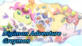 [Digimon Adventure] Greymon's Entire Evolution/Fight Scenes