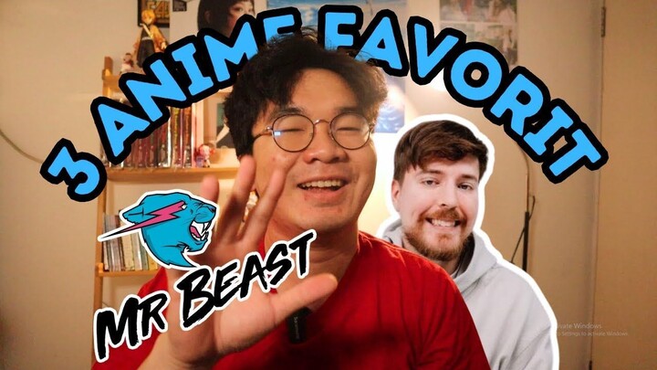 3  Anime Favorit Mr. Beast! Ada apa aja ya?