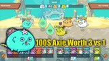 SEASON 19 RAP TEAM AXIE INFINITY AQUA WORTH 100$ CHOPSUY - 3VS1