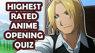 Anime Opening Quiz | (Highest Rated Anime Edition)