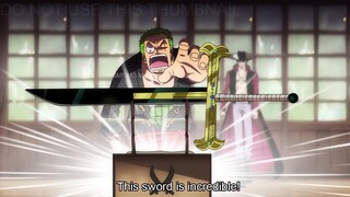 Zoro Tests the Power of His New Yoru Sword - One Piece