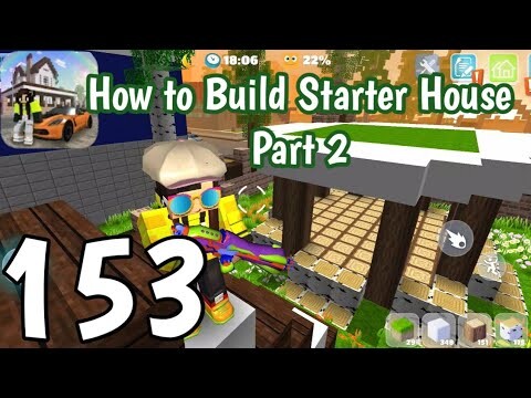 School Party Craft - Gameplay Walkthrough Part 153 - Build Starter House Part 2 (iOS, Android)