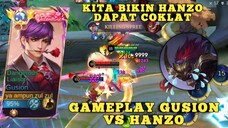 kita bikin hanzo menangis | gusion vs hanzo | gameplay gusion