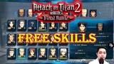 AOT 2 Final Battle - Free Skill - Explained and The List