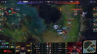 Highlights GEN vs T1 - Ván 3 _ LCK Mùa Hè 2022 _ Tuần 4 Ngày 3